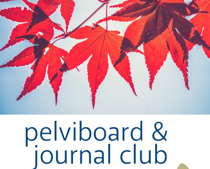 Journal Club et Pelviboard, novembre 2021