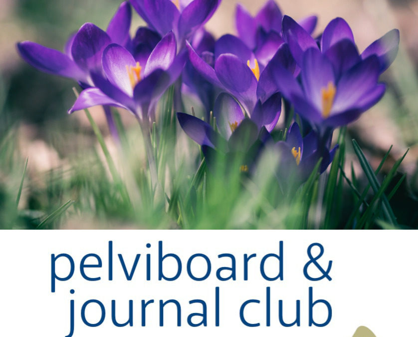Journal Club et Pelviboard, avril 2022
